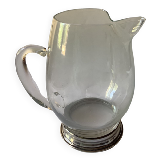 Silver base pitcher