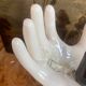 vintage ceramic and opaline hand lamp