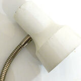 White lacquered metal lamp
