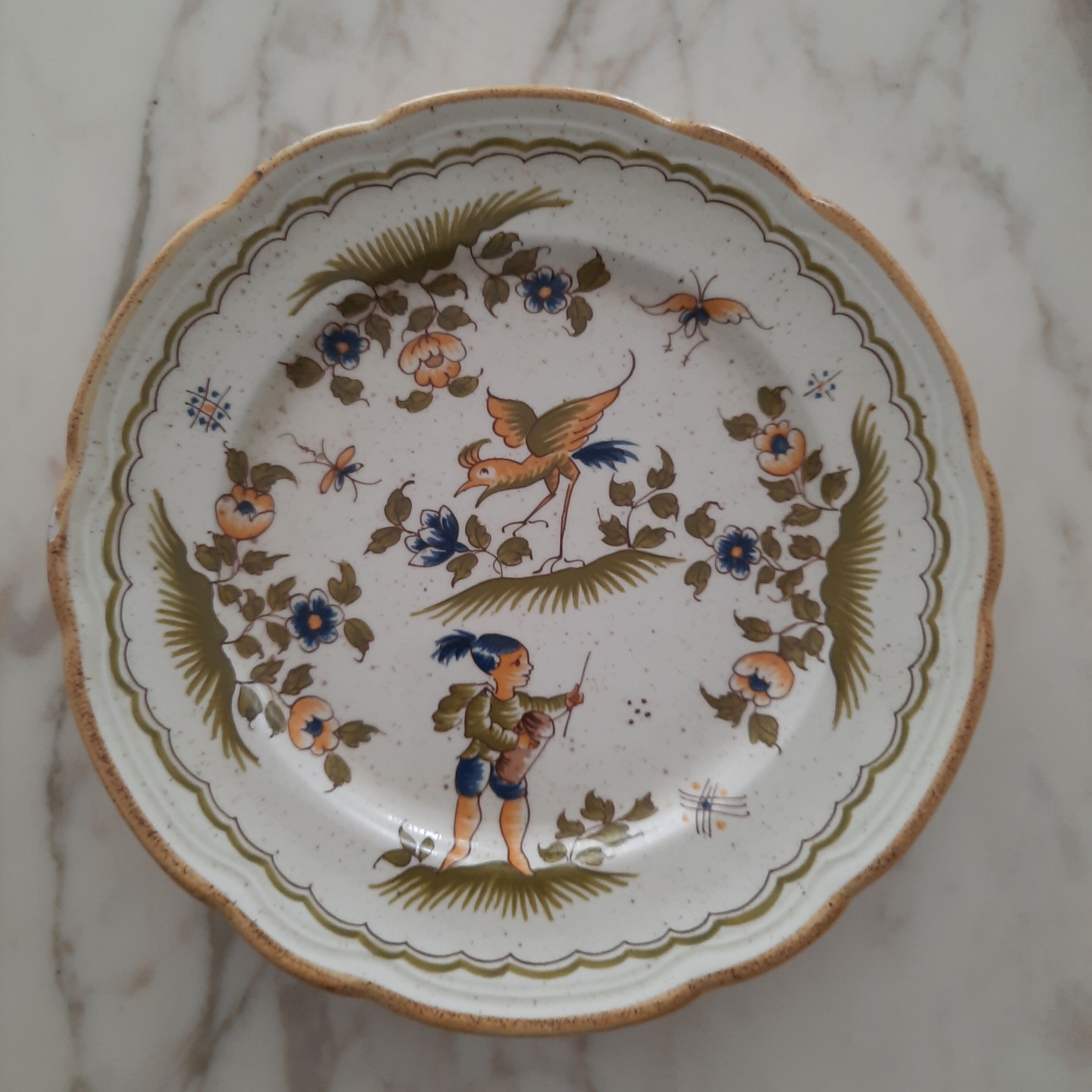 Decorative plate - Vieux Moustier