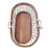 Rattan and wicker cradle