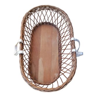 Rattan and wicker cradle