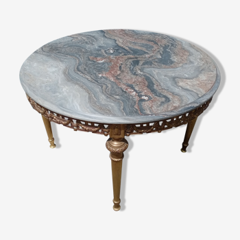 Table basse Louis XVI en laiton