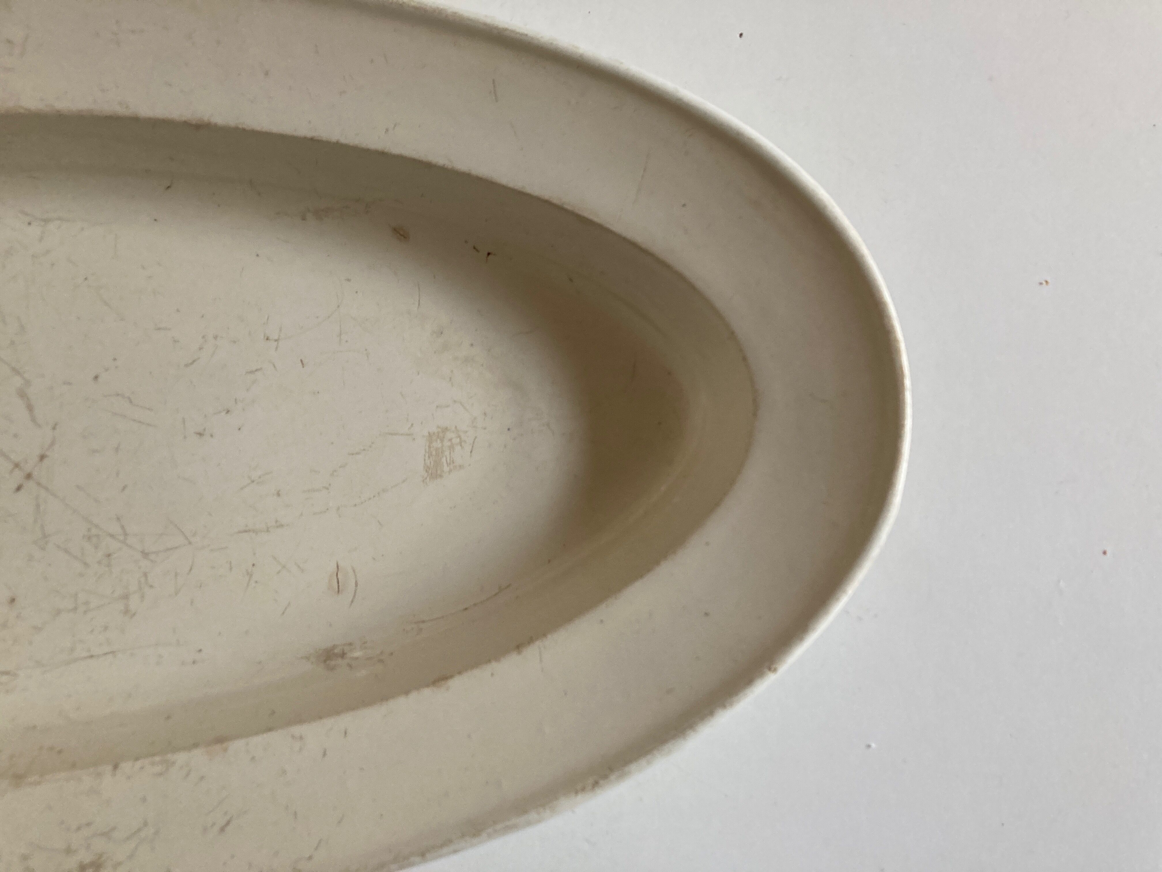 Dish Creil Directoire 1806 fine earthenware XXL