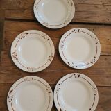 Set of 6 plates HBCM France