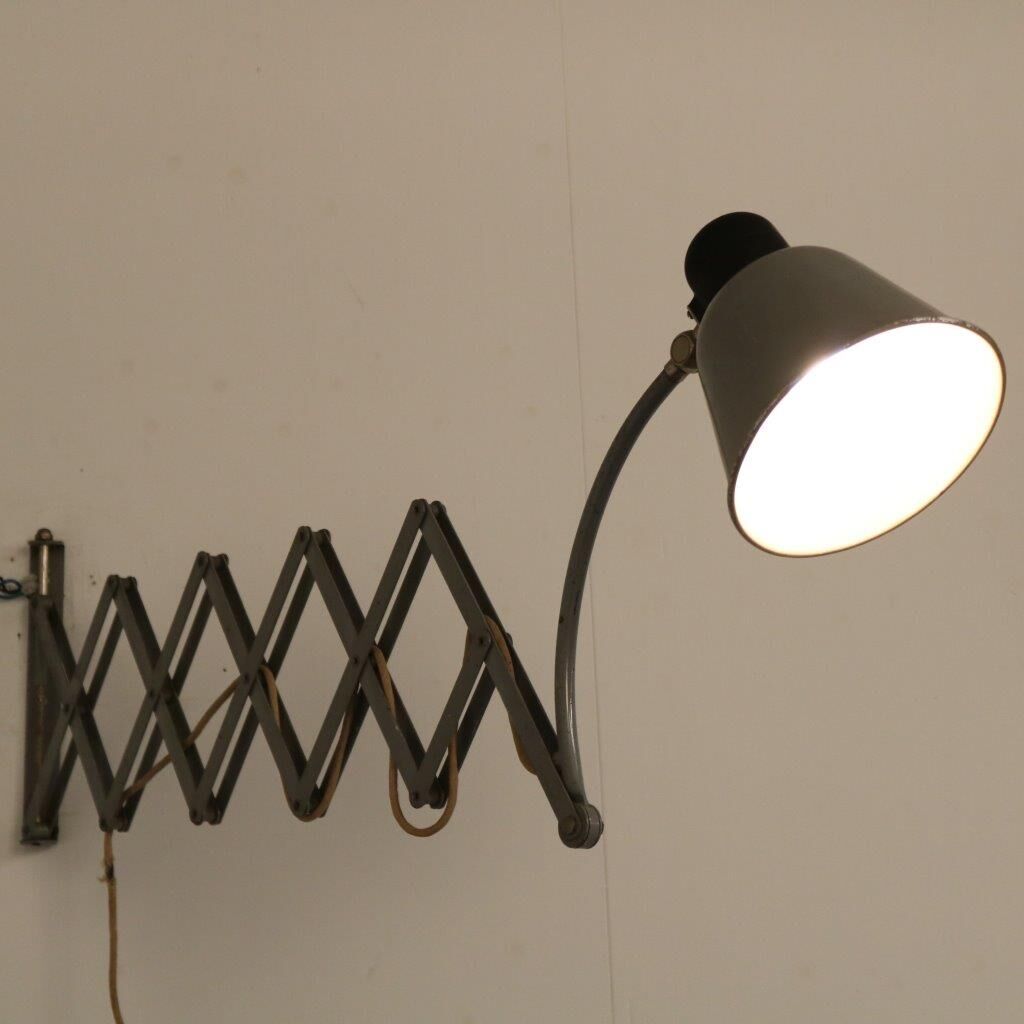 1950s Scissor lamp, manufactured by Belmag in Switzerland
