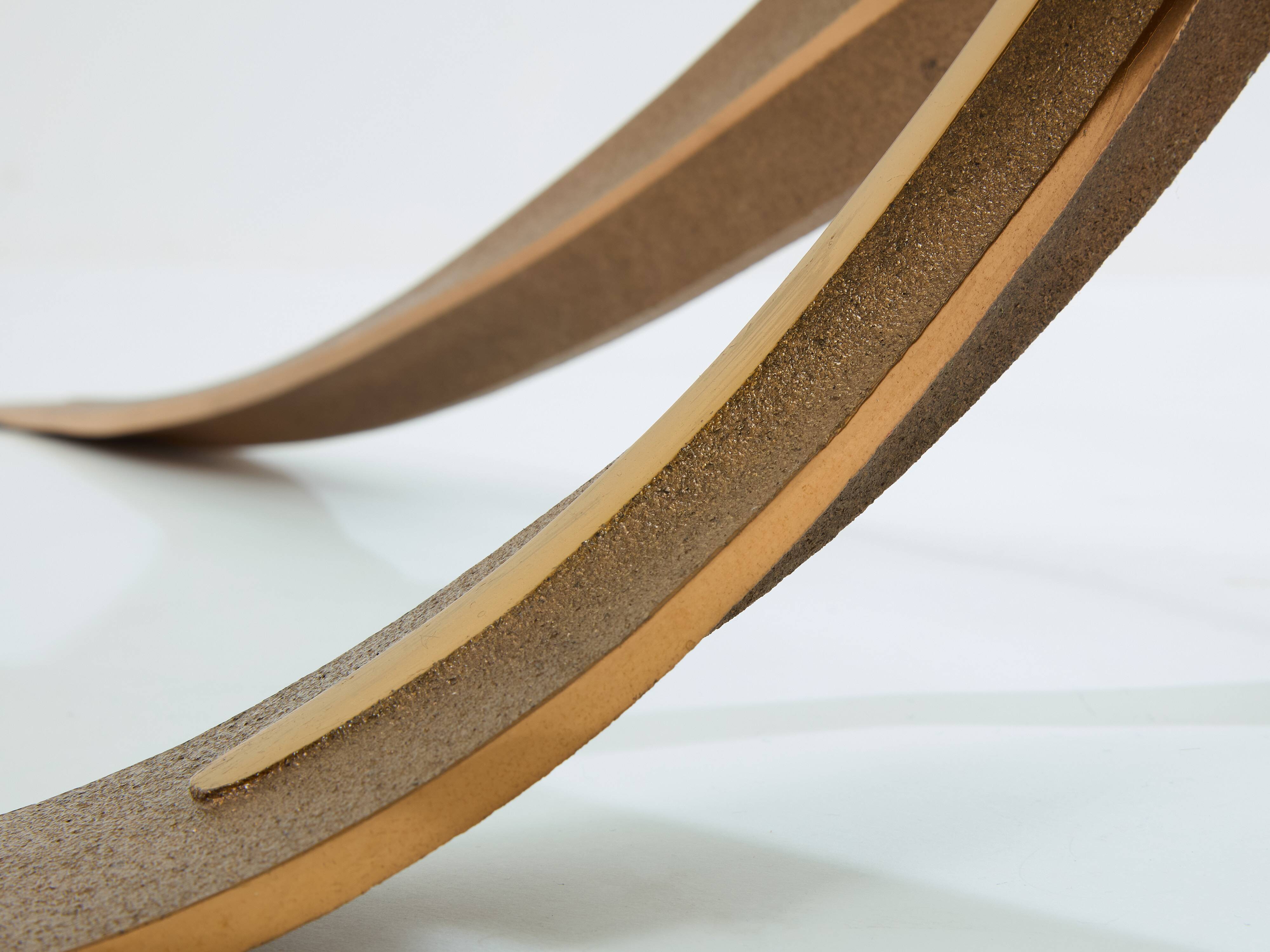 Large bronze coffee table by Michel Mangematin circa 1962