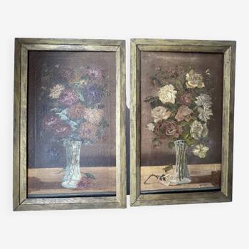 Pair of old paintings