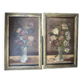Paire de tableaux anciens