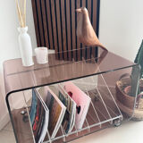 Table basse/meuble vinyles M. Dumas Roche Bobois vintage