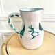 Enamelled pitcher numbered chalet or mountain décor