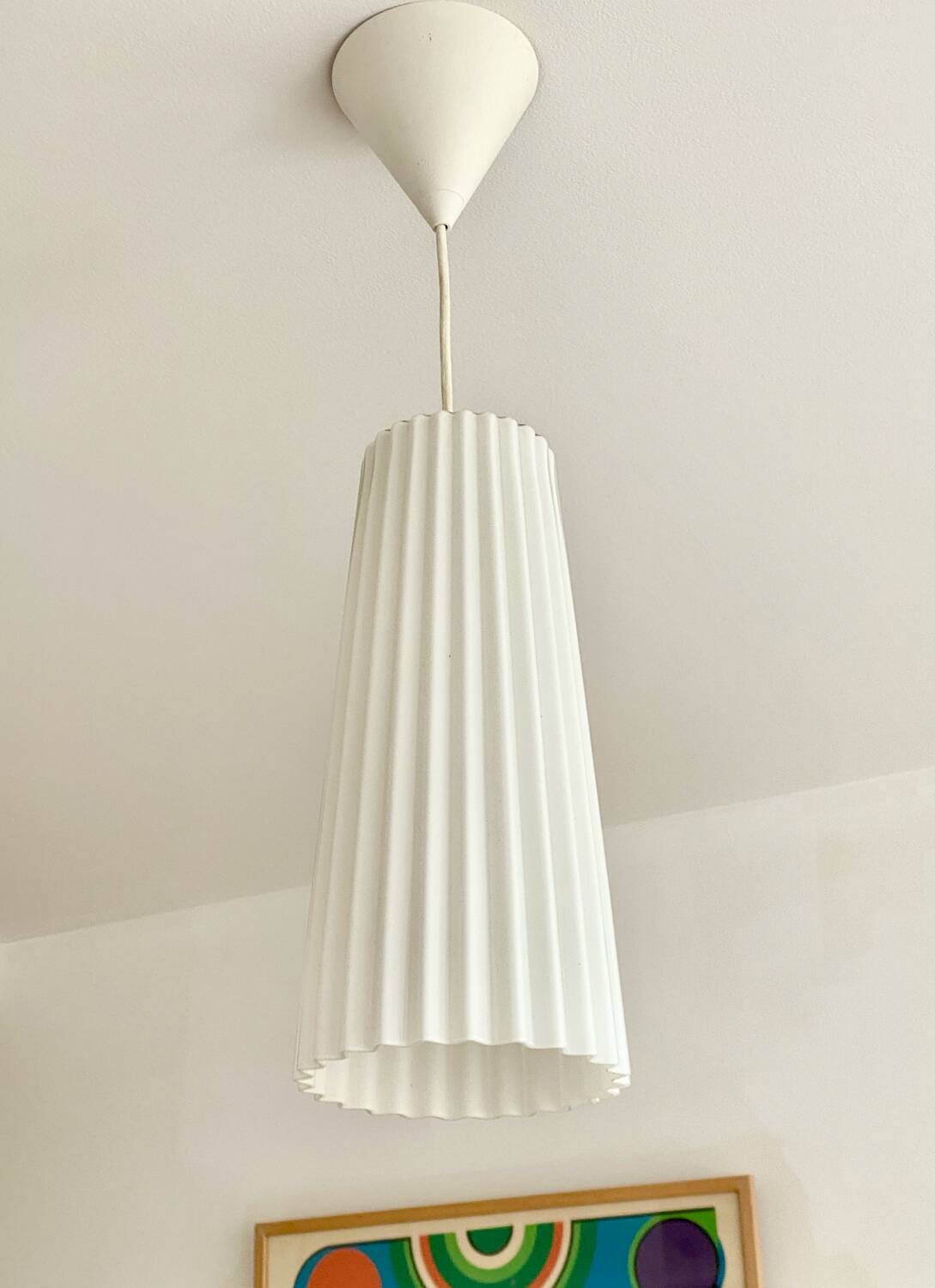 Ikea 90s lunta large opaline pendant light