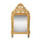 Miroir de mariage Louis XVI avec fronton à harpe