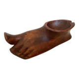 Wooden ashtray empty pocket ring sizer