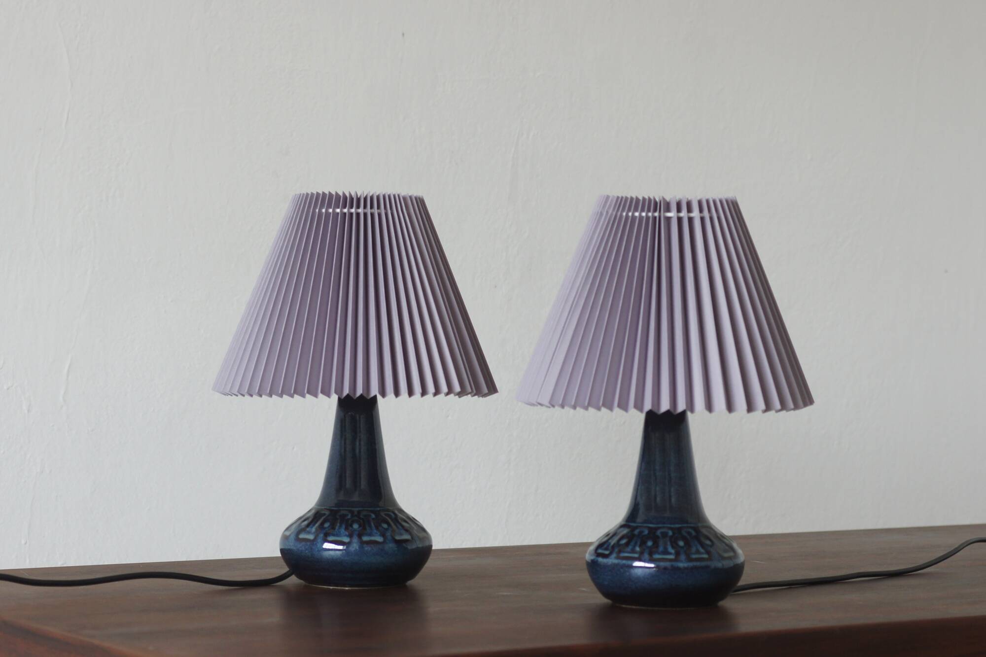 Ceramic Table Lamp from Søholm Stentøj, Denmark, 1960s, Set of 2