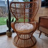 Gio Ponti wicker armchair