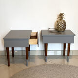 Pair of vintage bedsides