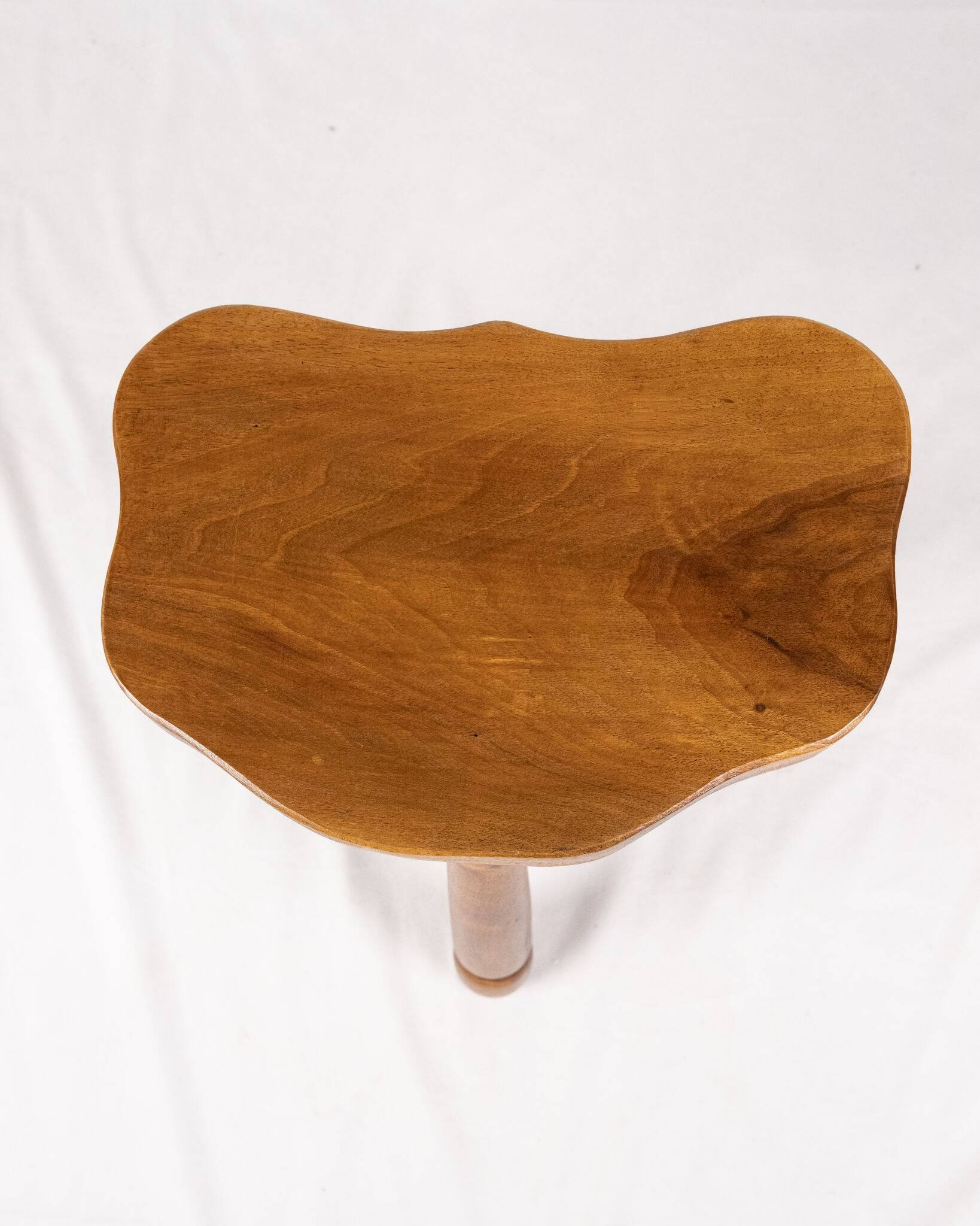 Tripod stool in free form, Brittany, 1950s