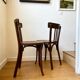2 chaises bistrot Baumann en bois foncé