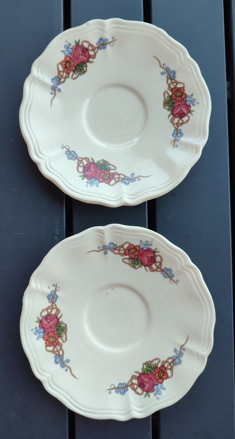 Lot 2 coffee sub-cups Obernai Sarreguemines