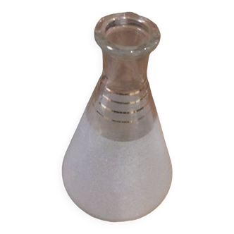 Small frosted glass carafe