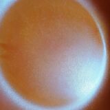 Set of 9 vintage opaline brown plates