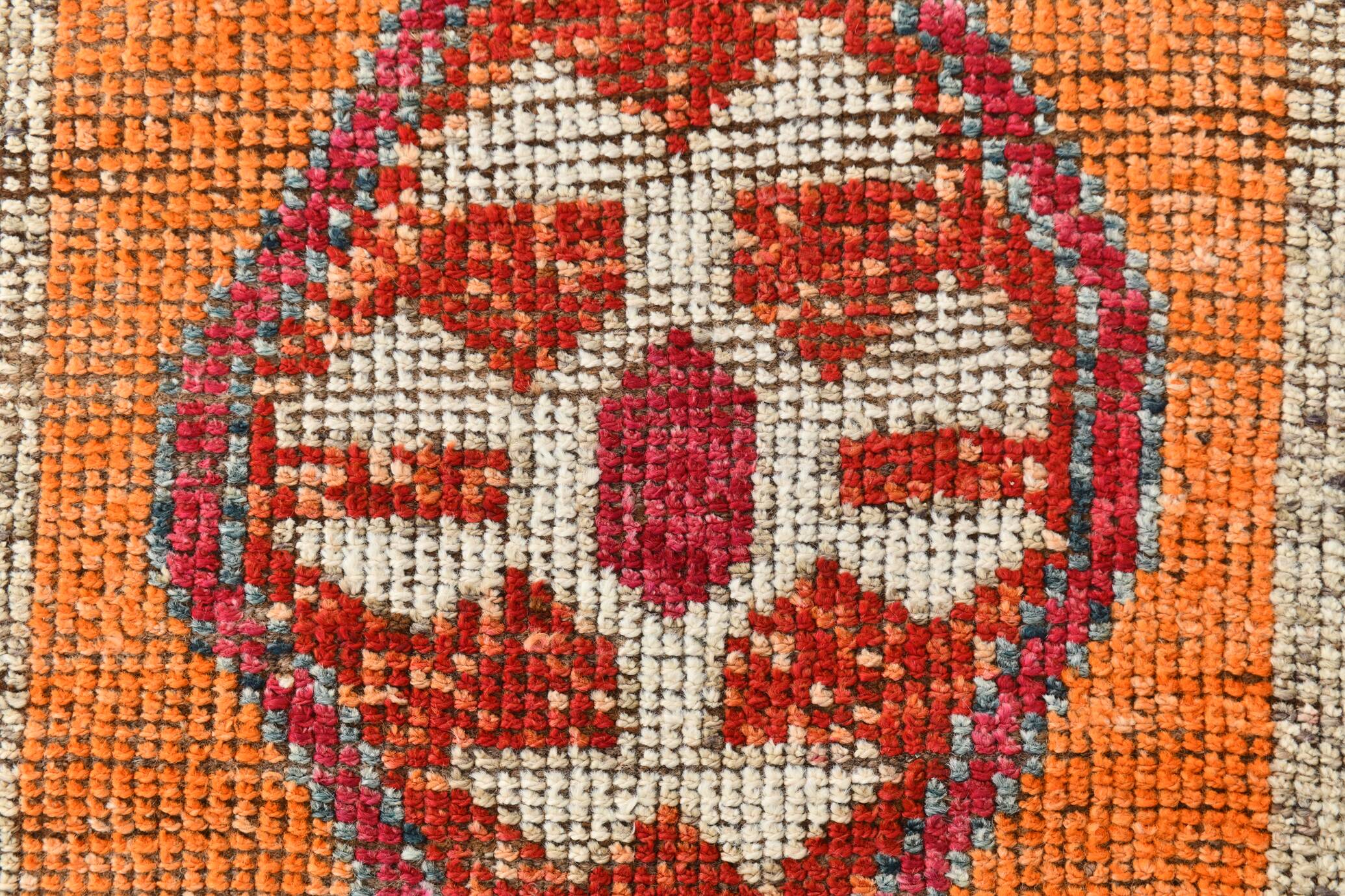 3x12 Soft Red Vintage Runner Rug, Turkish Hallway Runner, 94x358 Cm