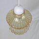 Venini Vintage Murano Glass Amber Pendant Light