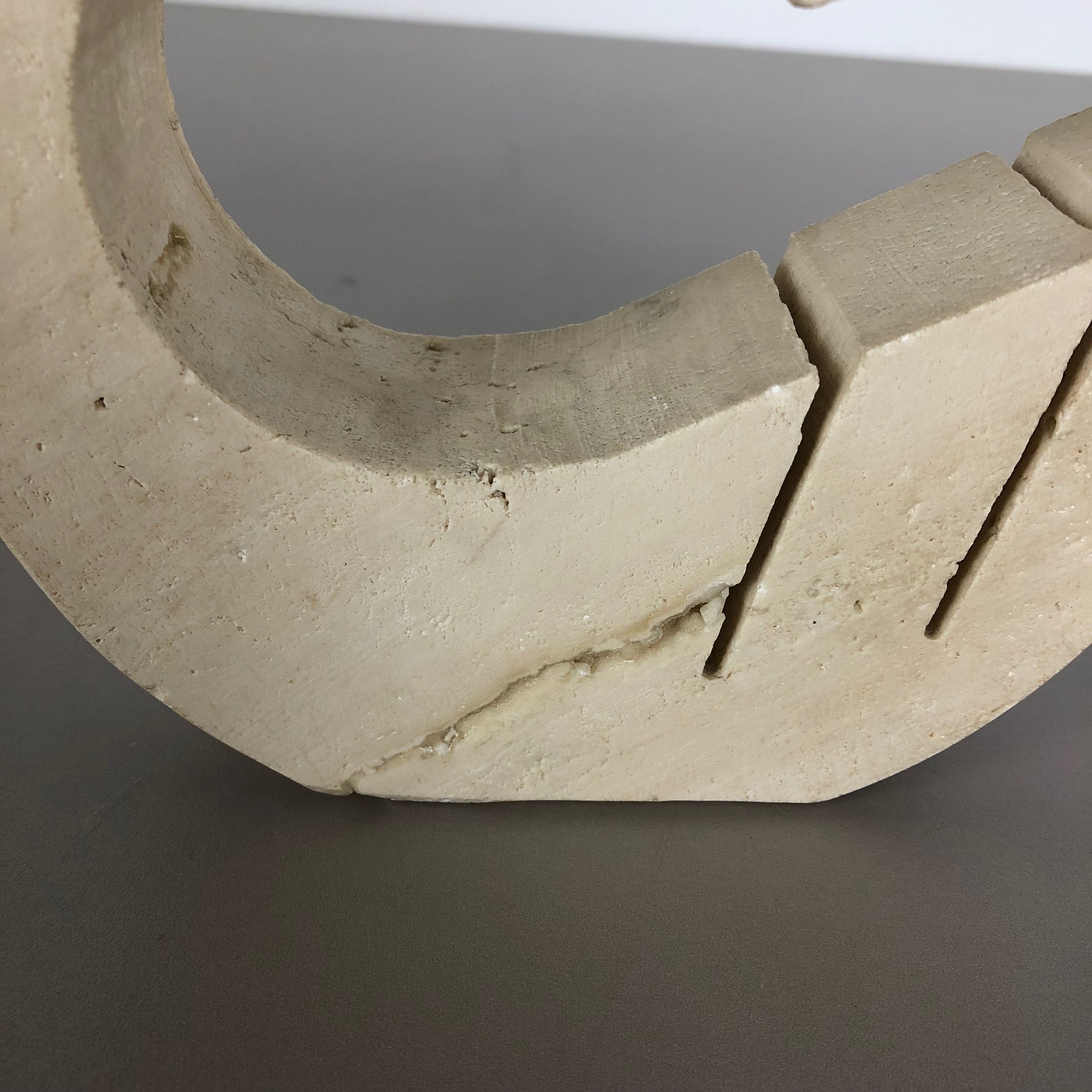 Modernist travertine marble swan figure by Fratelli Mannelli, Italy, 1970s
