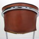 Set of 4 leather dining chairs for Cidue, 1970s, Italy