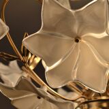 Italian lamp design glass flowers of the 70s