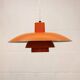 Vintage LOUIS POULSEN PH 4/3 Lamp - 70s Danish Mid Century Modern Pendant