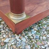 Console in old Empire style with a wooden frame and marble top.