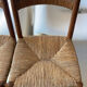 Paire chaise enfant paille design 1950/1960