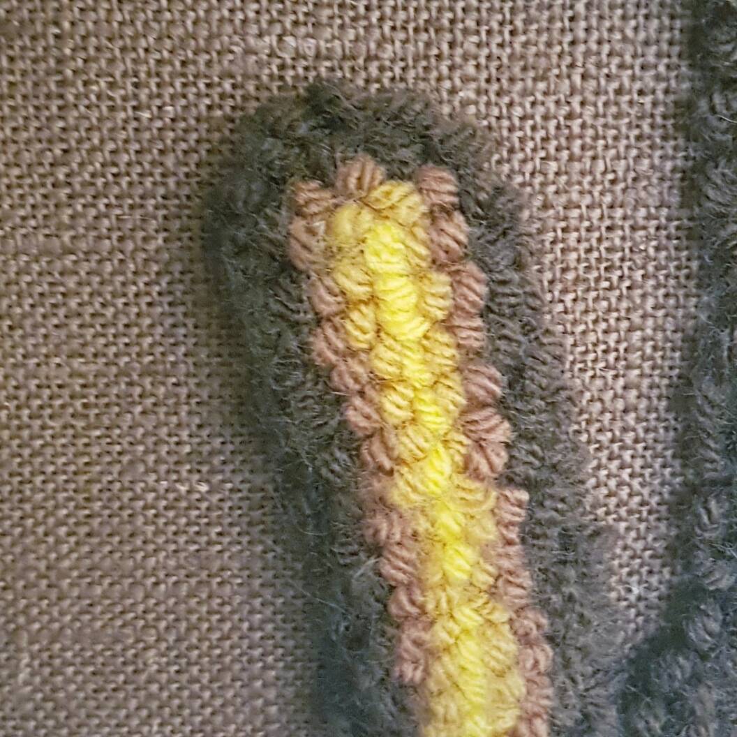 Grande tapisserie rétro à fleurs