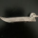 8 knife holders art deco style duck shape metal