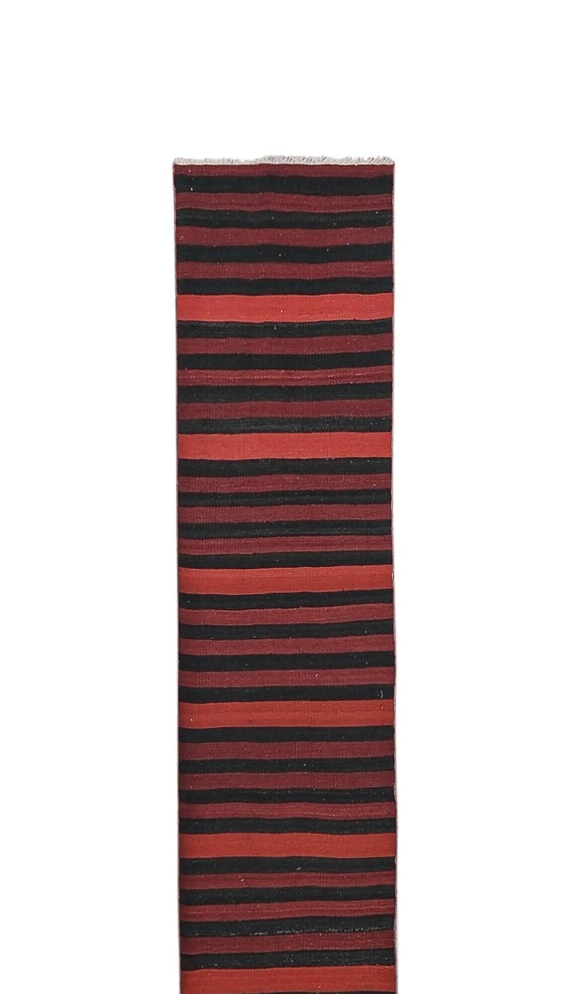 Vintage Turkish hallway rug 65x695 cm