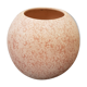 Vase boule céramique rose années 70 décoration vintage