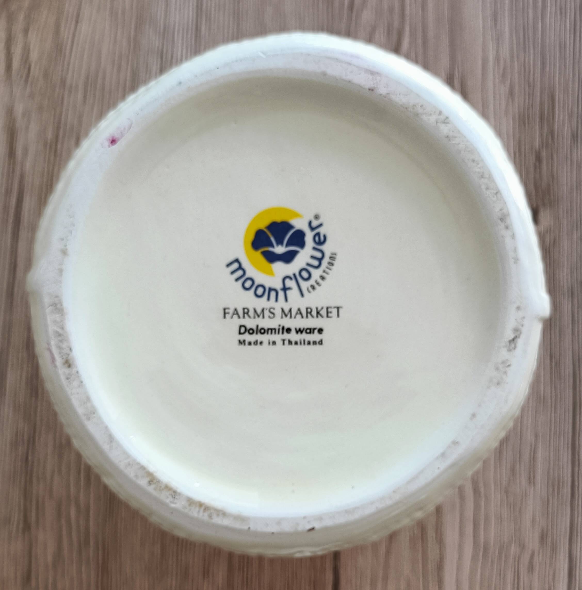 Thai ceramic moonflower pot