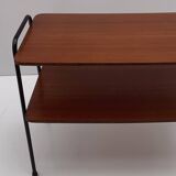 Teak  Magazine Rack Side Table by Olof Pira for String AB,  1950s
