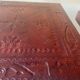 Pair of berber leather bedside tables