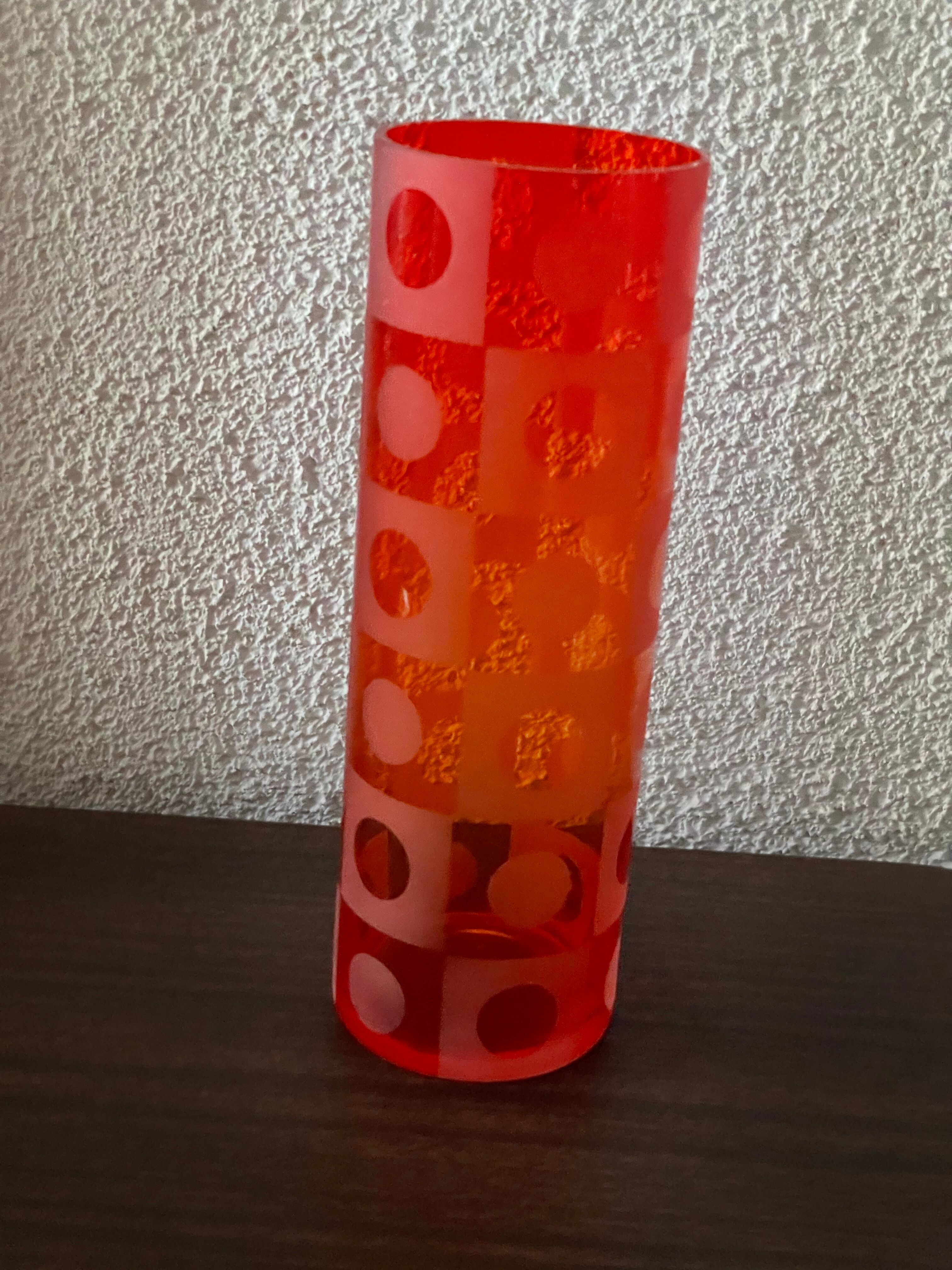 Vase vintage orange