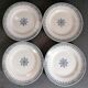 Set of 4 plates St Amand Terre de Fer