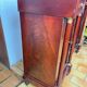 Pair of Napoleon III bedside tables in mahogany and marble