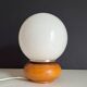 Wooden bedside lamp