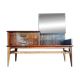 Enfilade vintage en palissandre, meuble coiffeuse ancien, commode