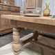 Solid oak farmhouse table