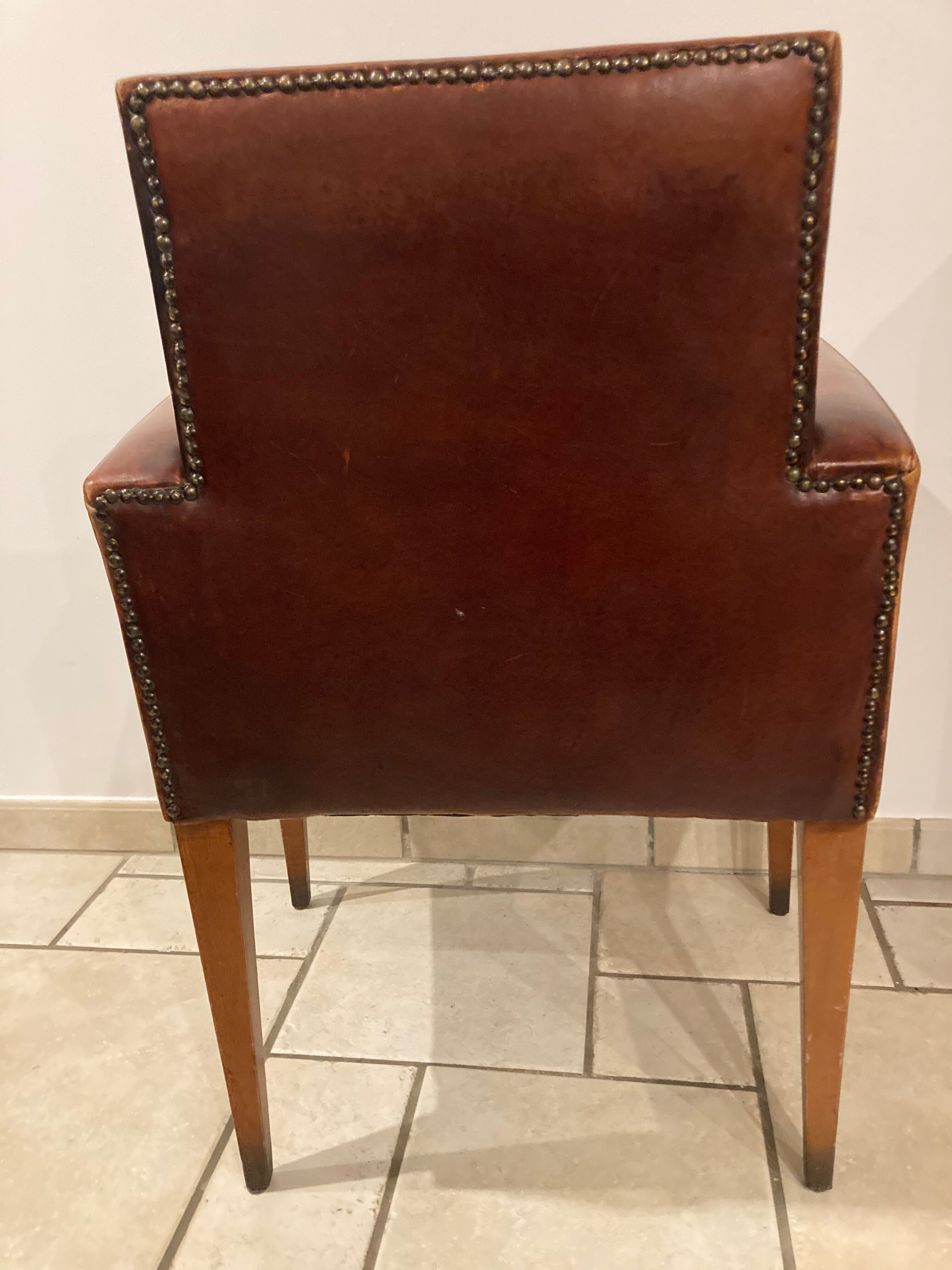 Leather armchair