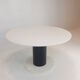 Table à manger ronde en marbre, années 1980