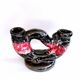Vintage artisanal two-tone earthenware candle holder Vallauris France